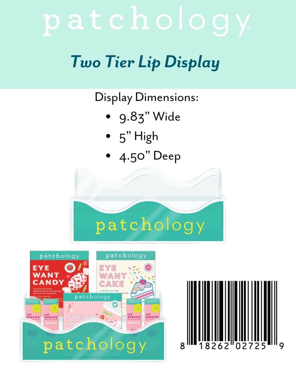 Two Tier Shelf Display Unit - Empty