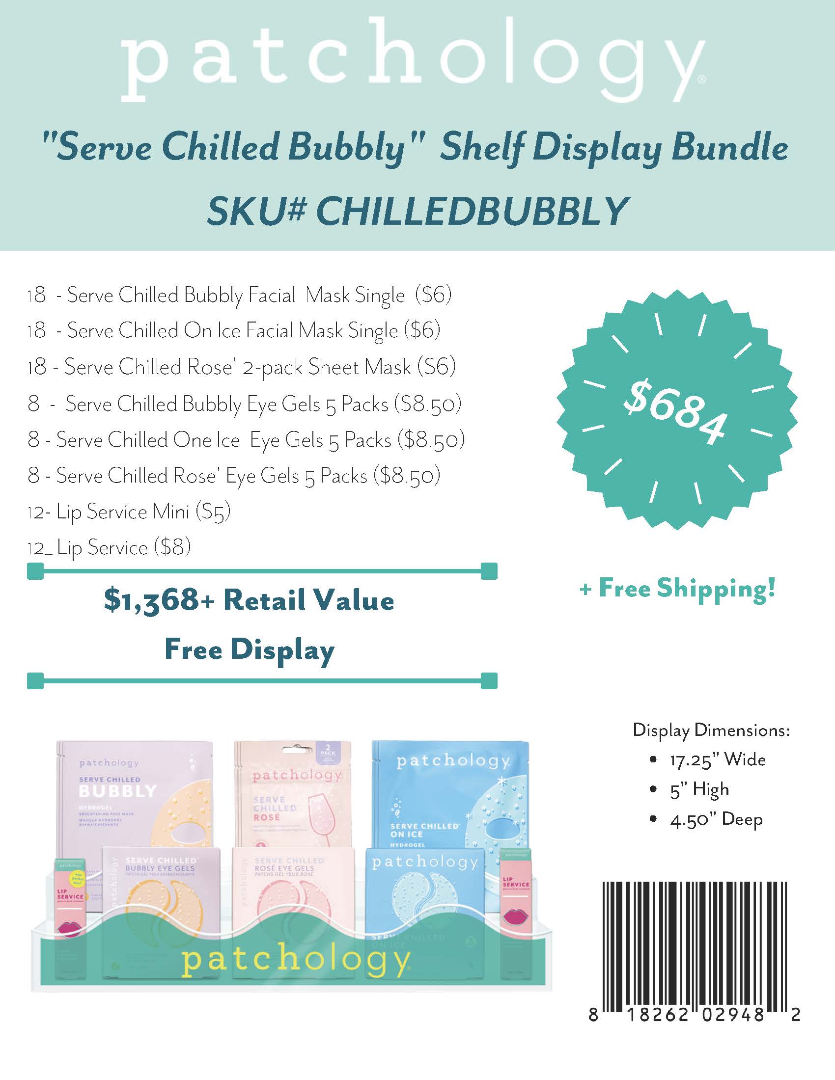 Serve Chilled “Bubbly” Shelf Display Bundle