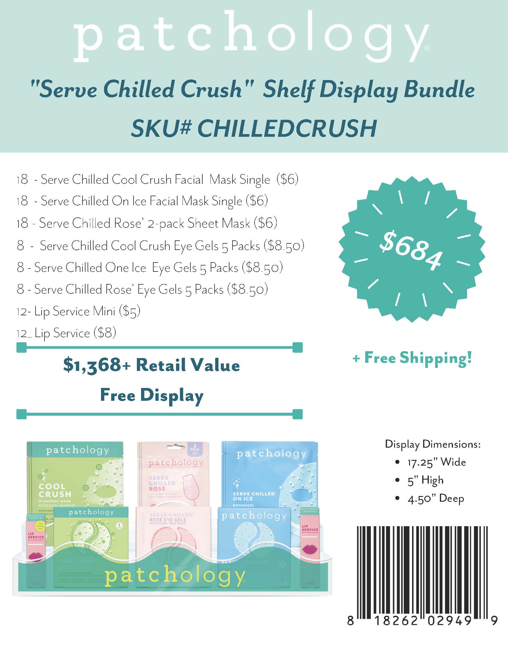 "Serve Chilled Crush" Shelf Display Bundle