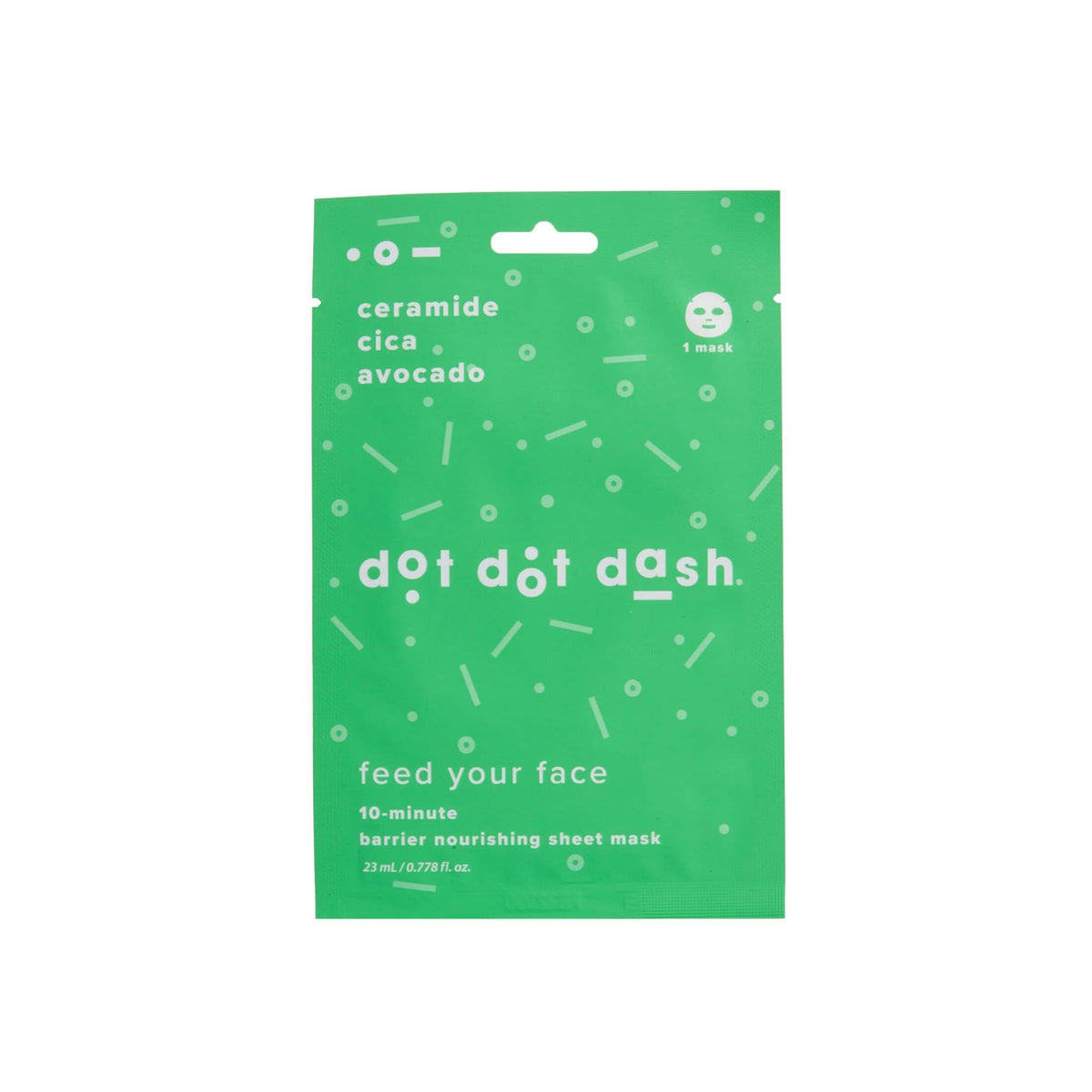 Dot Dot Dash Feed Your Face Mask