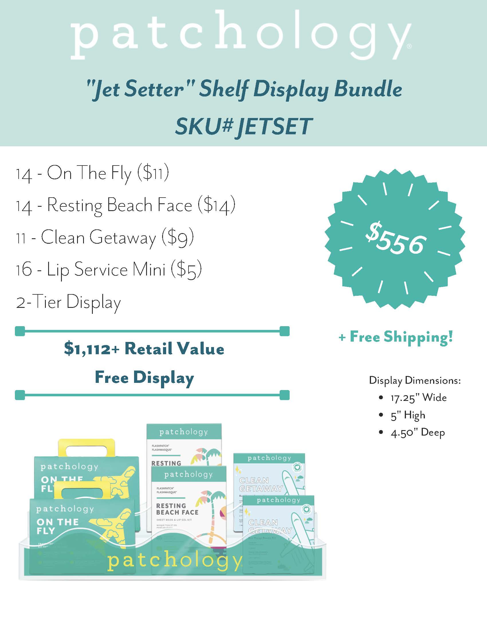 "Jet Setter" Shelf Display Bundle