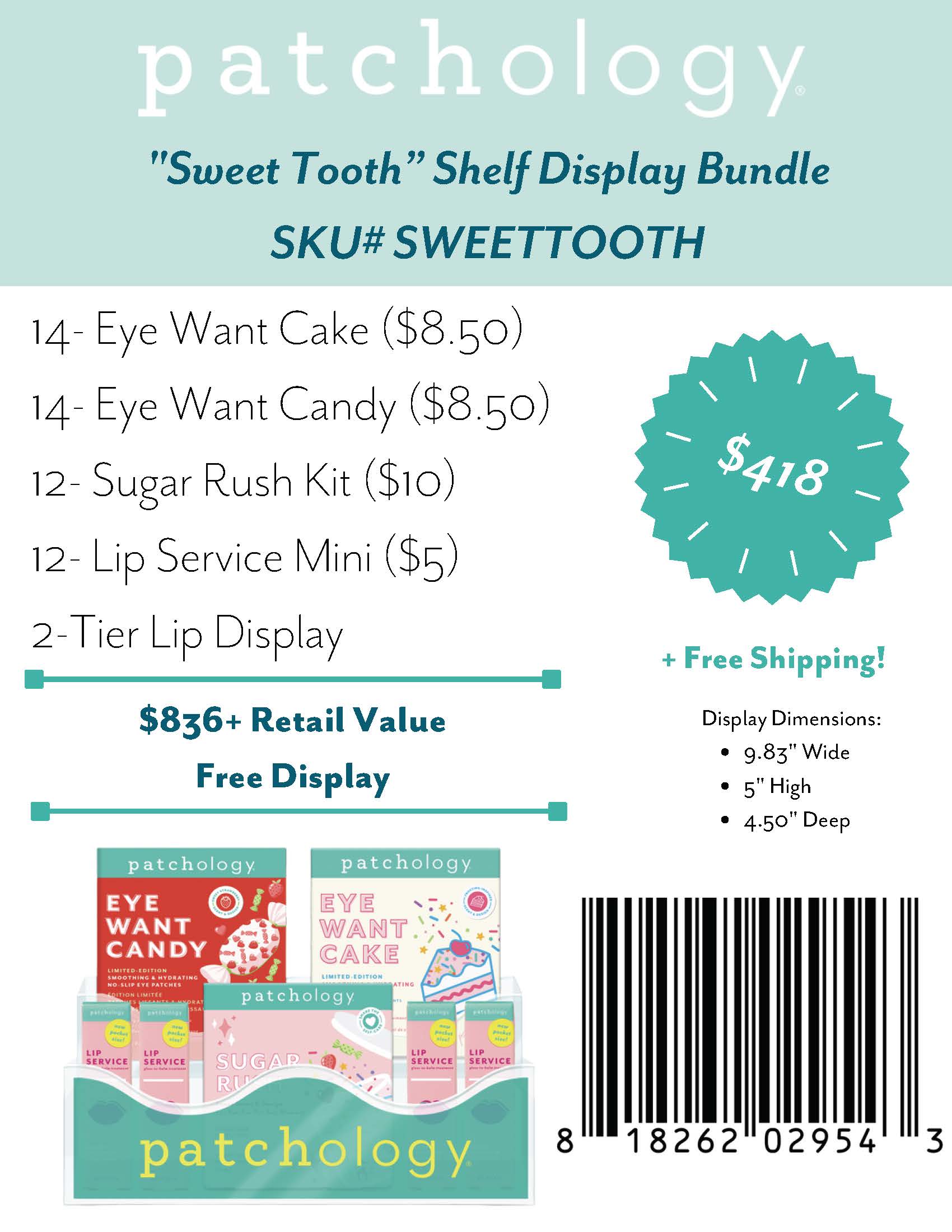 "Sweet Tooth” Shelf Display